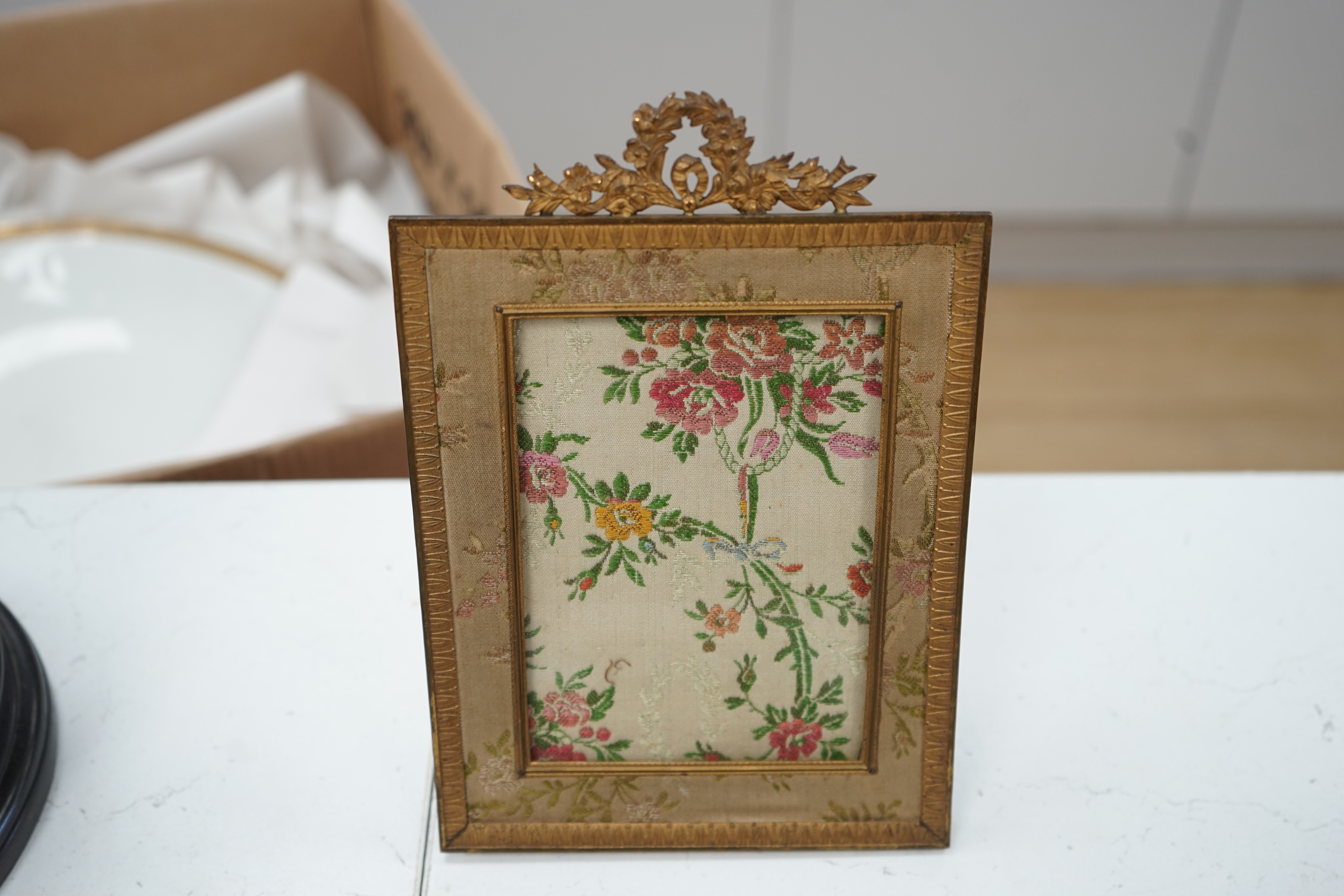 D. Alfonso M. Focacci (19th century Florentine school), three oils on ivory, each with ink inscriptions verso together with a Palais Royale gilt metal picture frame, largest 7 x 5.5cm. , CITES Submission References RX3LB